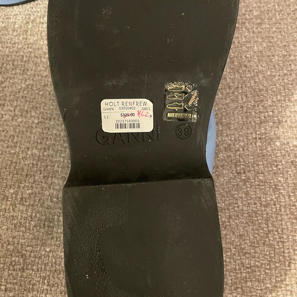 Ganni Blue Platform Sandals - Picture 2 of 3